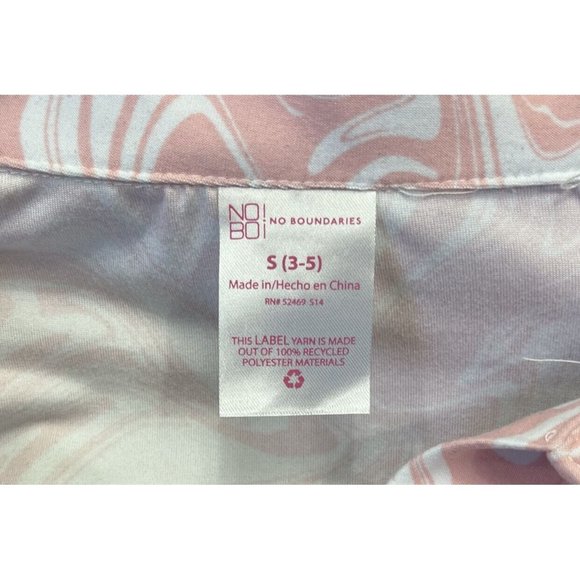 No Boundaries Junior/women’s Top Size S(3-5) color Pink short sleeve Button Up - Picture 11 of 11